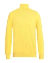 Kangra Cashmere Kangra Man Turtleneck Yellow Size 40 Wool In Yellow