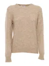 Kangra Cashmere Regular Fit Crewneck Sweater In Brown