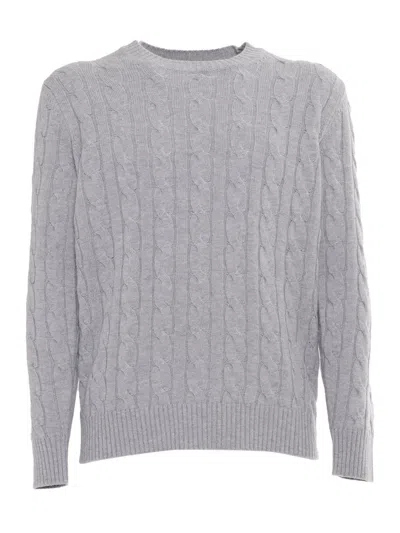 KANGRA CASHMERE RIBBED CREWNECK SWEATER