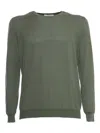 Kangra Cashmere Ribbed Crew-neck Sweater In Green