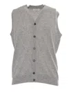Kangra Cashmere Sleveless Vest In White