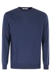 Kangra Cashmere Crew-neck Cashmere Sweater In Blu Aperto