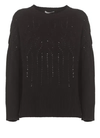 Kangra Sweater With Strass In Black