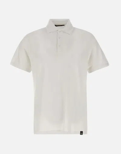 Kangra White Cotton Polo Shirt Italy Made