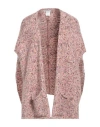 Kangra Cashmere Kangra Woman Cape Light Pink Size M Cotton, Alpaca Wool, Polyamide, Polyester