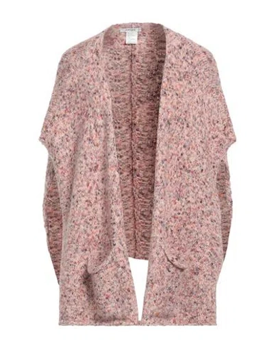 Kangra Cashmere Kangra Woman Cape Light Pink Size M Cotton, Alpaca Wool, Polyamide, Polyester In Pink