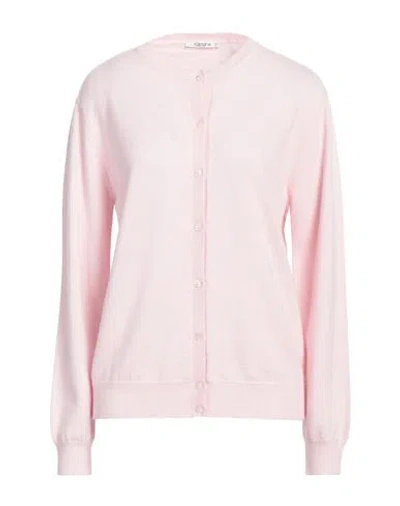 Kangra Cashmere Kangra Woman Cardigan Light Pink Size 14 Wool, Silk, Cashmere In Pink