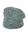 Kangra Cashmere Kangra Woman Hat Deep Teal Size Onesize Cotton, Alpaca Wool, Polyamide, Polyester In Green