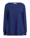 Kangra Cashmere Kangra Woman Sweater Blue Size 8 Wool, Silk, Cashmere