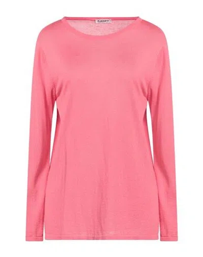 Kangra Cashmere Kangra Woman Sweater Coral Size 12 Silk, Cashmere In Red