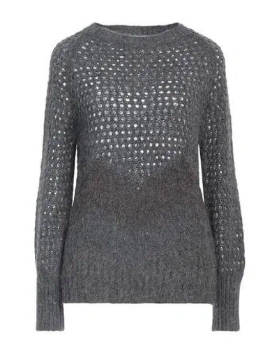 Kangra Woman Sweater Lead Size 10 Wool, Polyester, Alpaca Wool, Polyamide In Grey