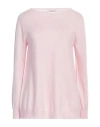 Kangra Cashmere Kangra Woman Sweater Light Pink Size 8 Wool, Silk, Cashmere
