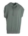 Kangra Cashmere Kangra Woman Sweater Military Green Size 6 Cotton, Terylene In Green