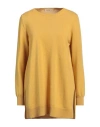 Kangra Cashmere Kangra Woman Sweater Marigold Size 6 Wool, Silk, Cashmere In Yellow