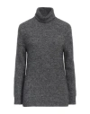 Kangra Woman Turtleneck Grey Size 8 Alpaca Wool, Cotton, Polyamide, Wool, Elastane