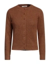 Kangra Cashmere Kangra Woman Twin Set Brown Size 4 Alpaca Wool, Polyamide, Wool