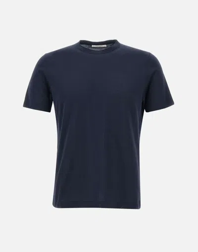 Kangra Navy Blue Cotton T Shirt Regular Fit