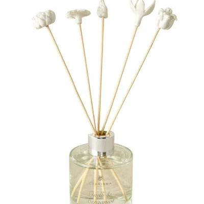 Kanju Interiors African Flowers  Diffuser Set In White
