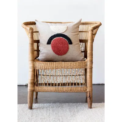 Kanju Interiors Afriscandi Sunrise Throw Pillow In Neutral
