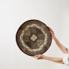 Kanju Interiors Binga Lace Patterned Basket In Brown