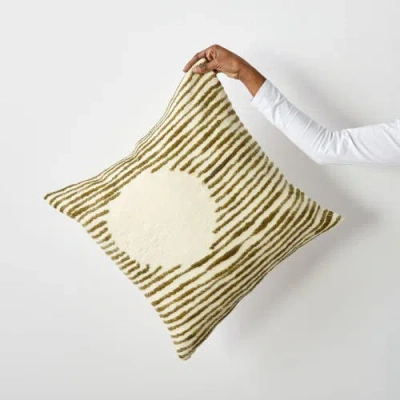 Kanju Interiors Full Moon Throw Pillow In Brown