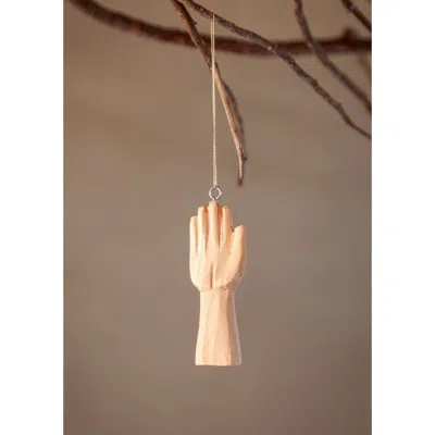 Kanju Interiors Gratitude Hands Ornament In Neutral