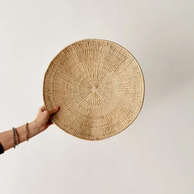 Kanju Interiors Lily Pad Solid Weave Wall Basket