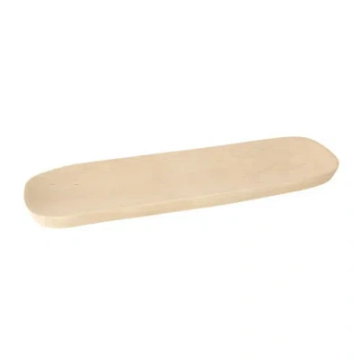 Kanju Interiors Organic Wooden Rectangle Bread Platter In Neutral
