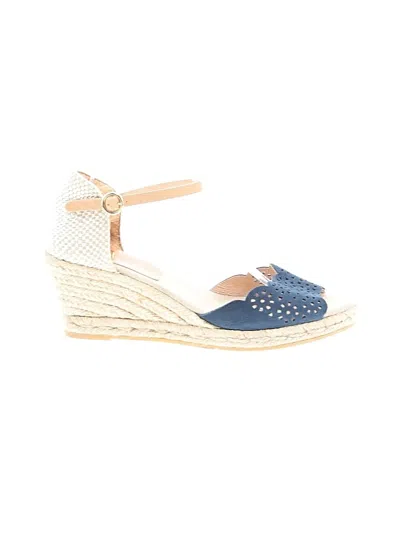 Pre-owned Kanna Wedges In Blue