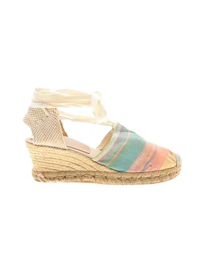 Pre-owned Kanna Wedges In Ivory