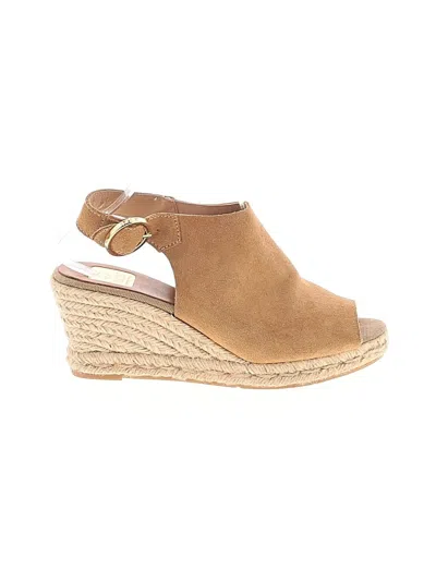 Pre-owned Kanna Wedges In Tan
