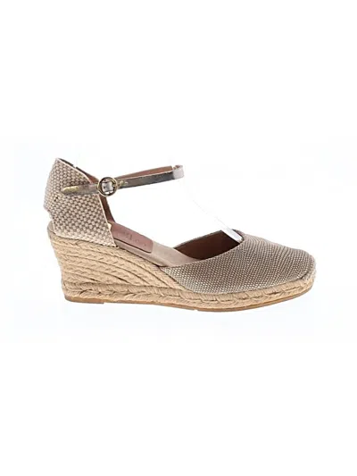 Pre-owned Kanna Wedges In Tan