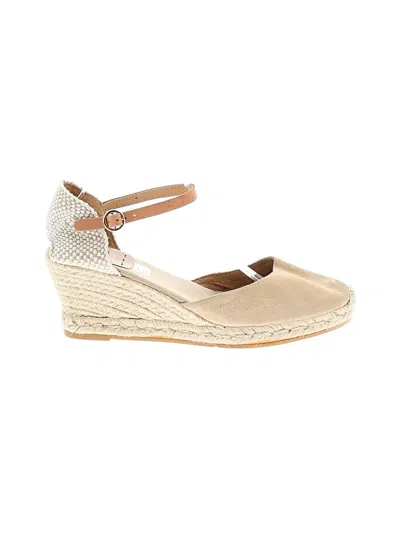 Pre-owned Kanna Wedges In Tan