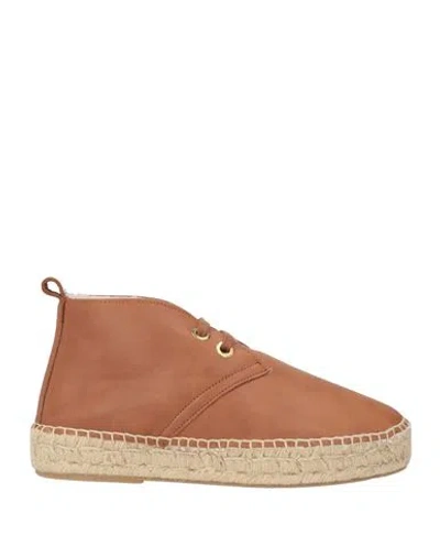 Kanna Woman Ankle Boots Tan Size 8 Leather In Brown