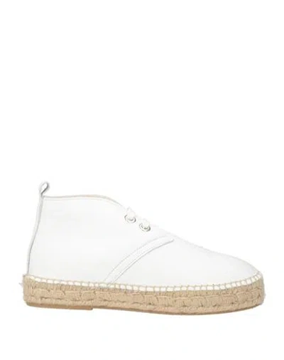 Kanna Woman Ankle Boots White Size 8 Leather
