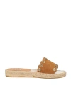 Kanna Woman Espadrilles Tan Size 7 Leather In Brown
