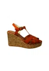 Kanna Women's Shoes  Polished Sandal Argilla-close With Strap In Red