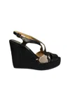 Kanna Women's Shoes  Sandal Lady Negro-diamant Off White- Strap Closure In Black