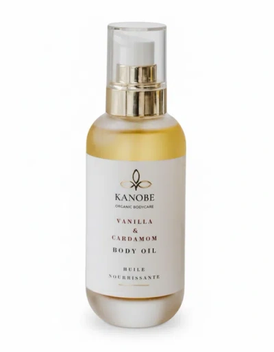 Kanobe Vanilla & Cardamom Body Oil In White