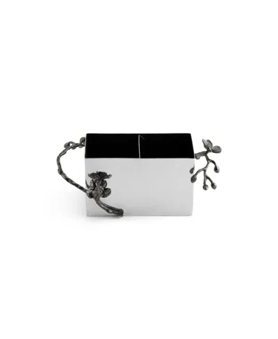 Kansas City Steaks Michael Aram Black Orchid Cutlery Caddy In Stainless Steel