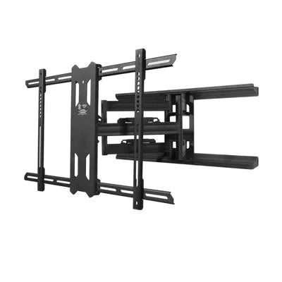 Kanto Black Tilt Wall Mount For Greater Than 50" Screens With Shelving, Holds Up To 125 Lbs