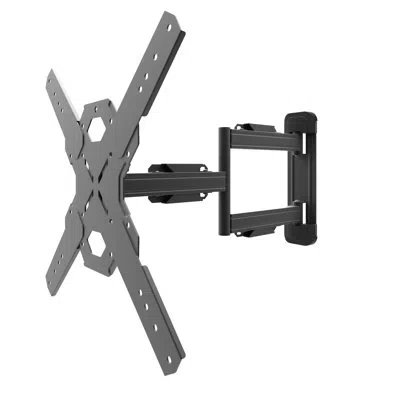 Kanto Black Tilt Wall Mount For Greater Than 50" Screens With Shelving, Holds Up To 88 Lbs