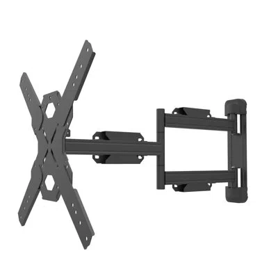 Kanto Full Motion Black Articulating/extending Arm Wall Mount For Holds Up To 88 Lbs
