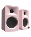 Kanto Ora Powered Reference Desktop Speakers With Bluetooth - Pair In Pink