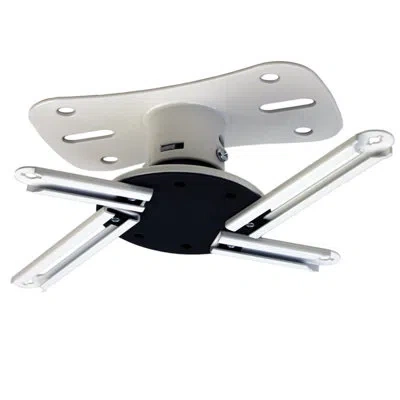 Kanto Tilt Ceiling Mount With Shelving, Holds Up To 22 Lbs In White