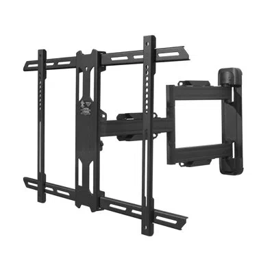 Kanto Tilt Wall Mount For Greater Than 50" Screens With Shelving, Holds Up To 88 Lbs In Black