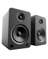 Kanto Yu6 Powered Bluetooth Bookshelf Speaker Set In Matte Black At Urban Outfitters In Matte Black