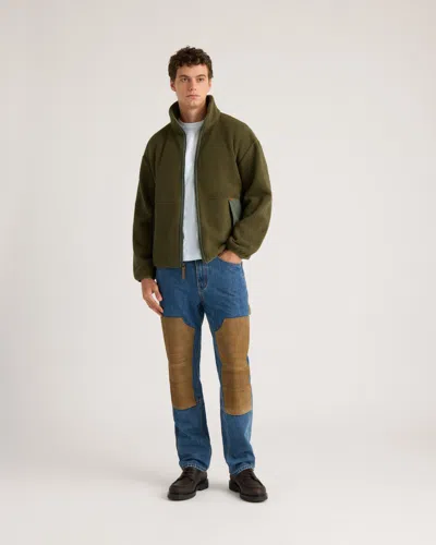 Kanuk Bedford Sherpa Fleece Pullover, Xs In Green