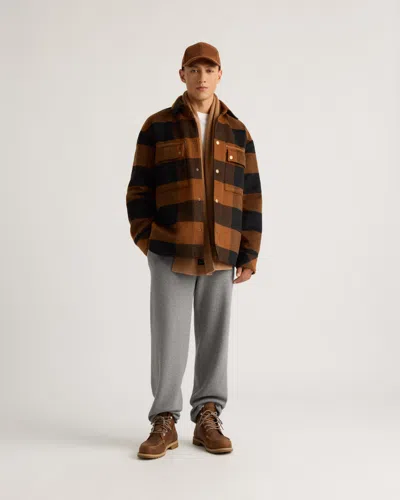 Kanuk Bromont Buffalo Plaid Shacket, S In Brown
