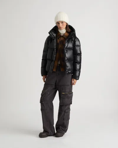 Kanuk Calixa Cropped Down Puffer, M In Luster Black
